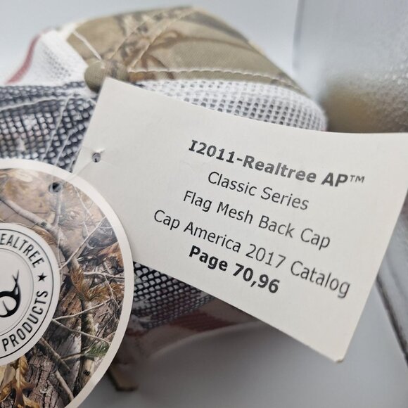 American Roots Music Festival Hat Cap American Flag Mesh Adjustable Tags Banjo - Picture 8 of 10